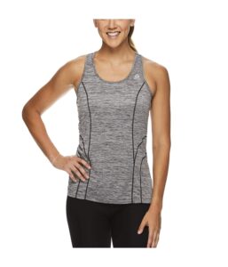 reebok womens racerback tank top, black, x-small