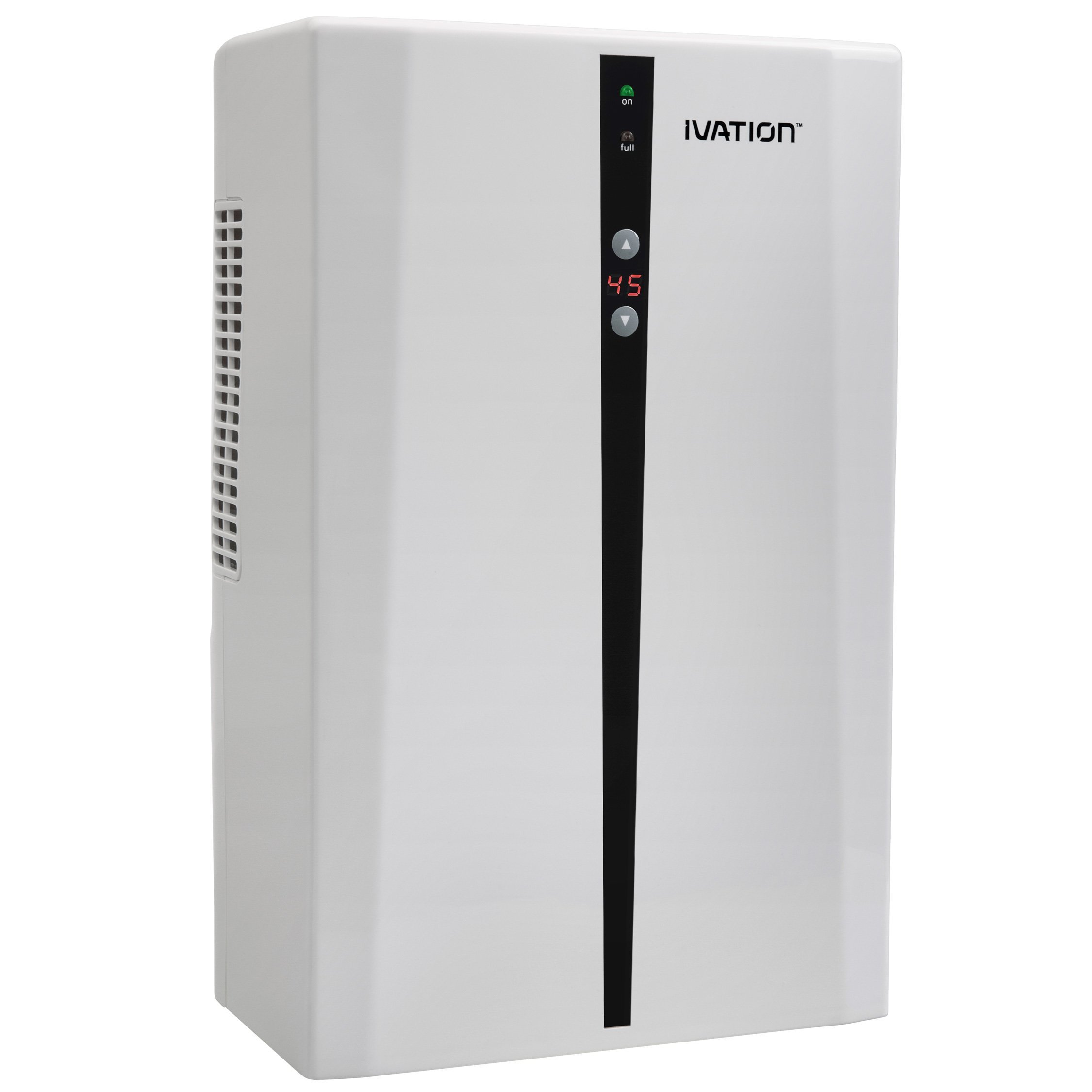 Ivation IVADM45 Powerful Mid-Size Thermo-Electric Intelligent Dehumidifier w/Auto Humidistat - For Small Spaces of Up to 100 Square Feet (Renewed)