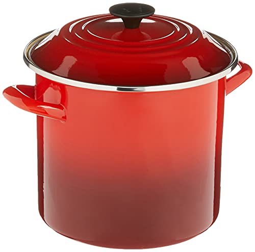 Le Creuset Enamel On Steel Stockpot, 8 qt., Cerise