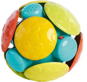 bright starts wobble bobble activity ball toy, ages 3 months+