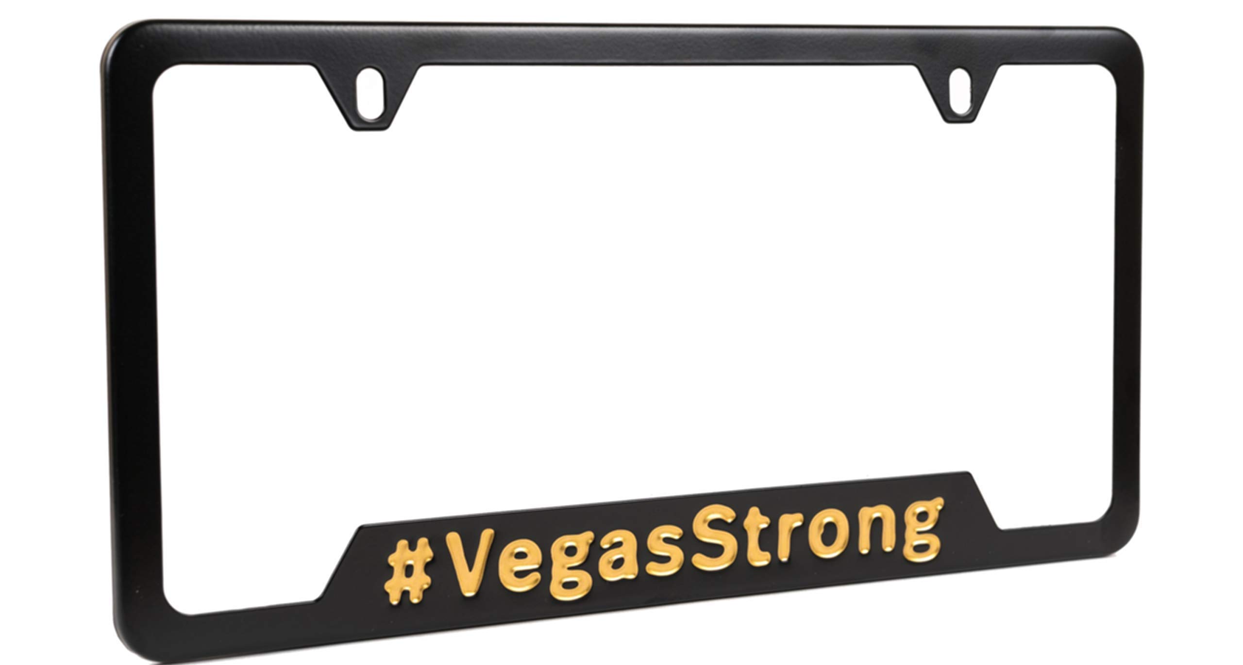 Vegas Strong License Plate Frame - Las Vegas License Plate Protector - Vegas Golden Knights Colors