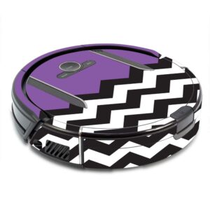 mightyskins skin compatible with shark ion robot r85 vacuum - purple chevron | protective, durable, and unique vinyl decal wrap cover | easy to apply, remove, and change styles | made in the usa