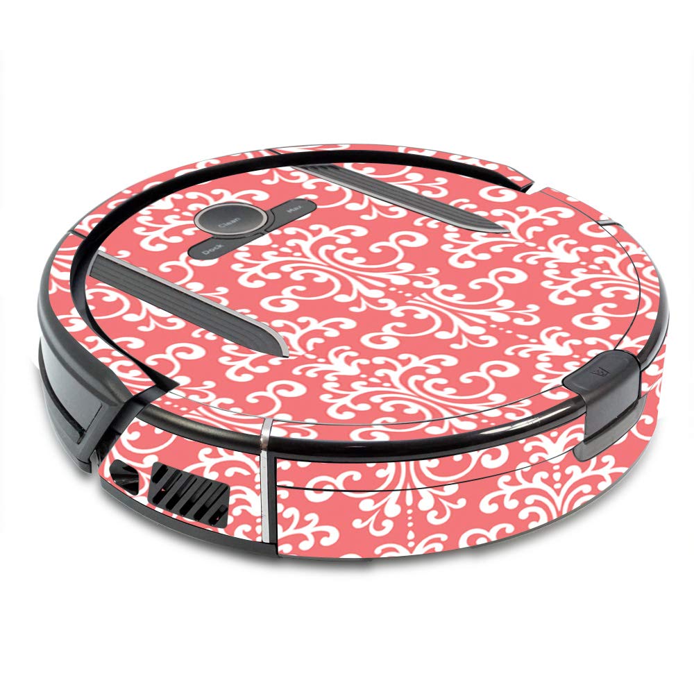 MightySkins Skin Compatible with Shark Ion Robot R85 Vacuum - Coral Damask | Protective, Durable, and Unique Vinyl Decal wrap Cover | Easy to Apply, Remove, and Change Styles | Made in The USA