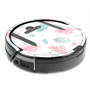 mightyskins skin compatible with shark ion robot r85 vacuum minimum coverage - paper flowers | protective, durable, and unique vinyl wrap cover | easy to apply, remove | made in the usa