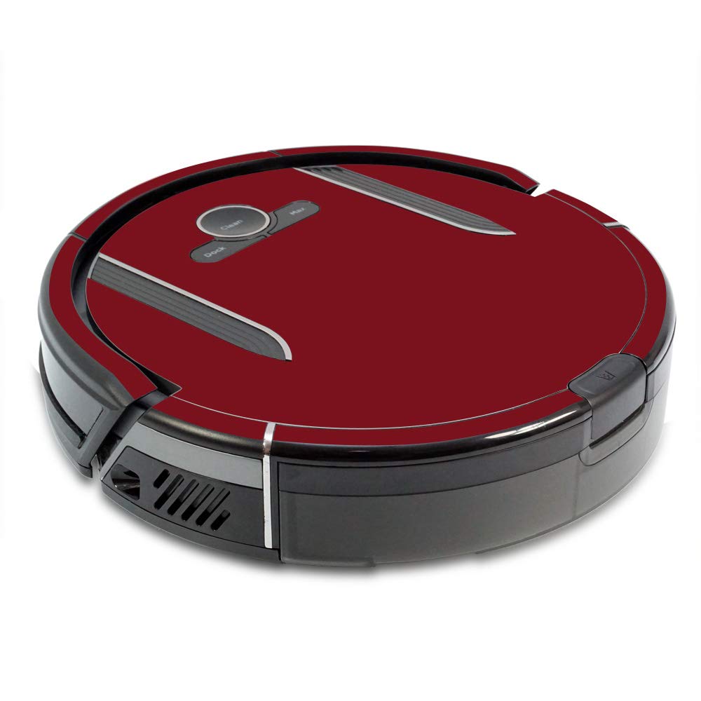 MightySkins Skin Compatible with Shark Ion Robot R85 Vacuum Minimum Coverage - Solid Burgundy | Protective, Durable, and Unique Vinyl wrap Cover | Easy to Apply, Remove | Made in The USA