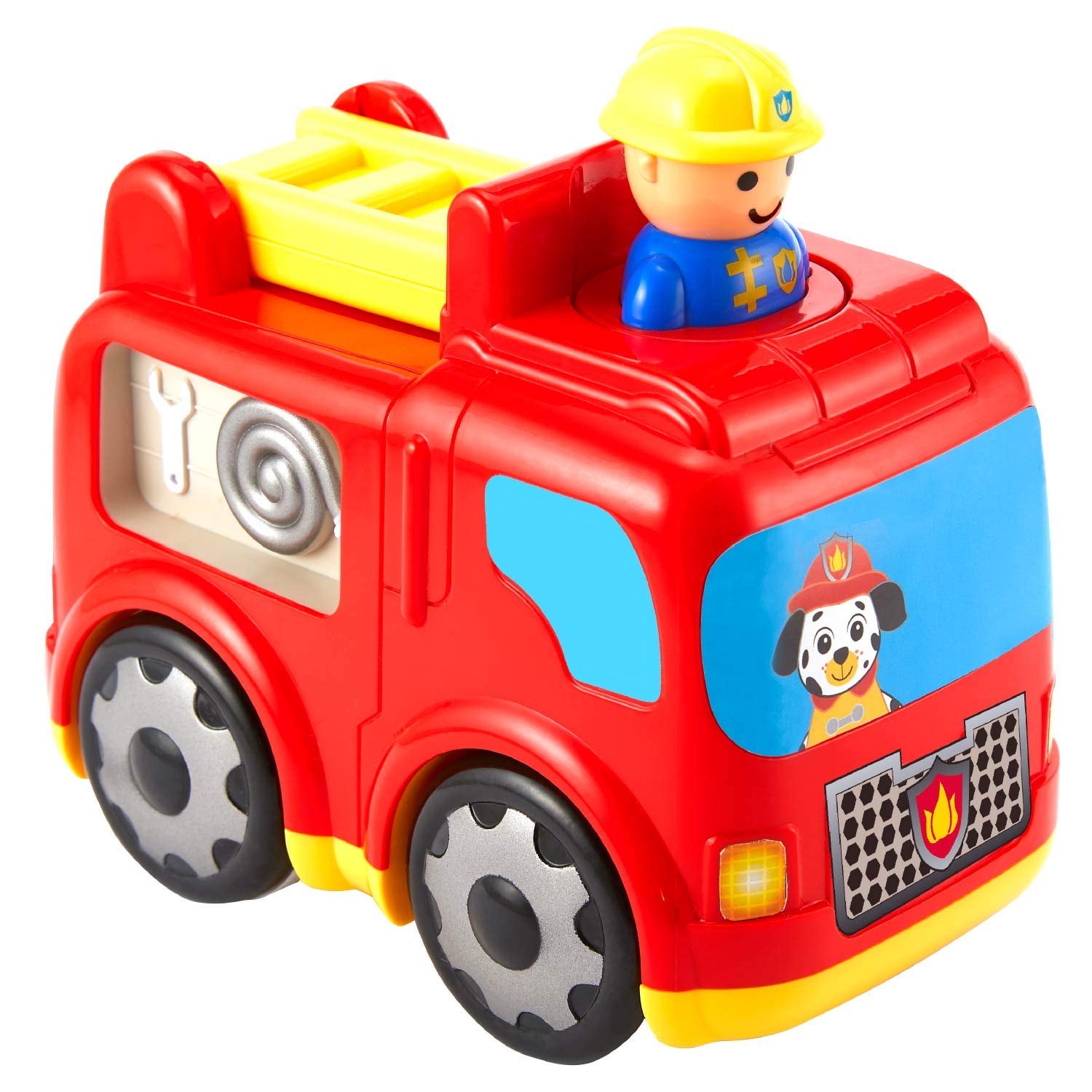 Kidoozie Press 'N Zoom Fire Engine