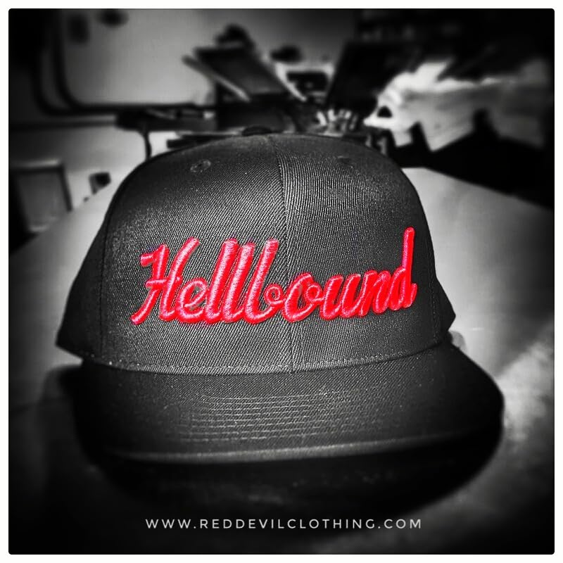 RED DEVIL CLOTHING Hellbound Mens Trucker Hats | Mesh Baseball Snapback Cap | Adjustable Mesh Back Cooling Cap