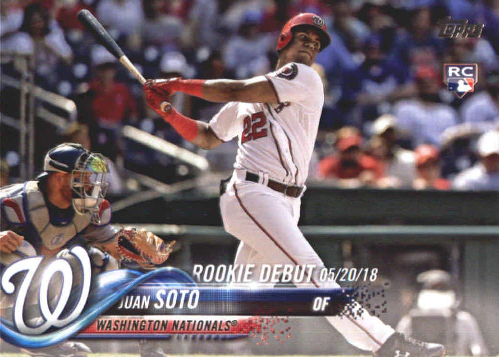 Baseball MLB 2018 Topps Update #US104 Juan Soto NM Near Mint RC Rookie Nationals