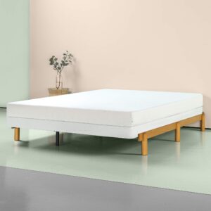 ZINUS Austin Compack Metal and Wood Adjustable Bed Frame / Universal Sizing / For Box Spring and Mattress Set, Full/Queen/King