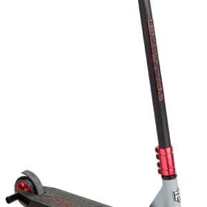 Mongoose Rise 100 Pro Freestyle Stunt/Trick Scooter, Lightweight Alloy Deck & Heavy-Duty Frame Up to 220 lbs., T-Bar Handlebar w/ Bike-Style Grip, High Impact 100mm Wheels, Black/Red