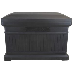 RTS Companies Inc 550200501A7981 Home Accents Parcelwirx Standard Horizontal Delivery Drop Box with Lift Off Lid, Graphite