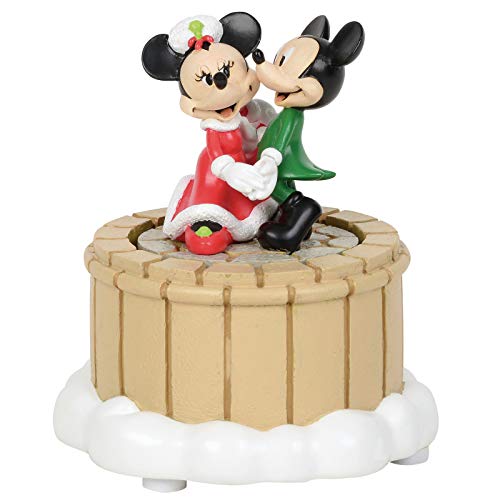 Department 56 Disney Village Accessories Mickey and Minnie Mouse Dance Animated Figurine, 3.98 Inch, Multicolor