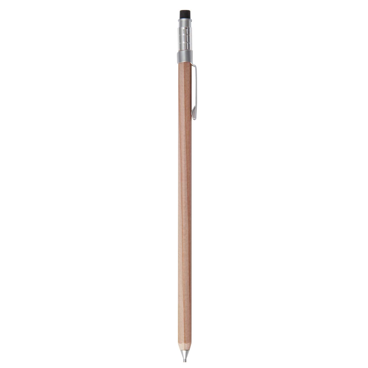 MUJI Wood Shaft Hexagon Mechanical Pencil Mini 0.5mm