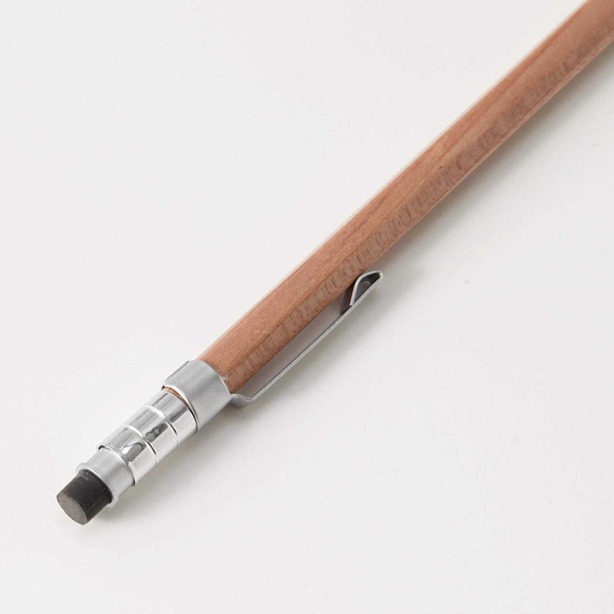 MUJI Wood Shaft Hexagon Mechanical Pencil Mini 0.5mm