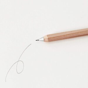 MUJI Wood Shaft Hexagon Mechanical Pencil Mini 0.5mm