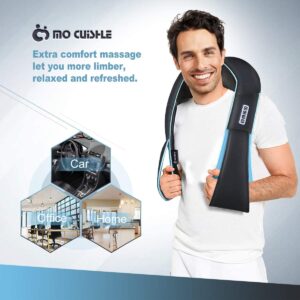 Back and Neck- Shiatsu Shoulder Massager - Electric Deep Kneading Massage with Heat for Muscle Relief, Tired Back, Neck, Shoulder & Legs