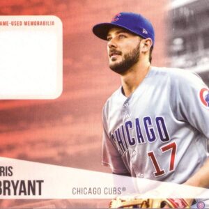 2019 Topps Major League Materials Relics #MLM-KB Kris Bryant Game Worn Cubs Jersey Baseball Card - White Jersey Swatch