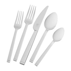 zwilling squared 45-pc 18/10 stainless steel flatware set