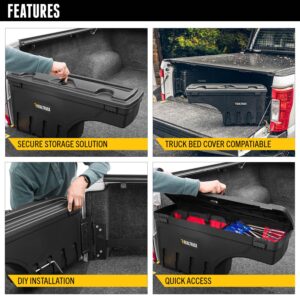 UnderCover SwingCase Truck Bed Storage Box | SC206D | Fits 2019 - 2020 Ford Ranger Drivers Side, Black