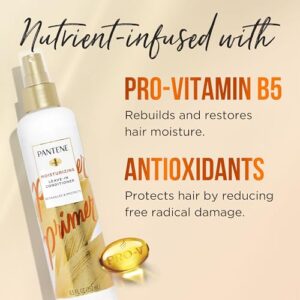 Pantene Conditioning Detangler Spray, Pro-V Repair & Protect, Nutrient Boost for Damaged Hair, Antioxidant Enriched, Leave-In Conditioner, Smooth & Shine, Sulfate-Free, 8.5 Fl Oz, 3 Pack