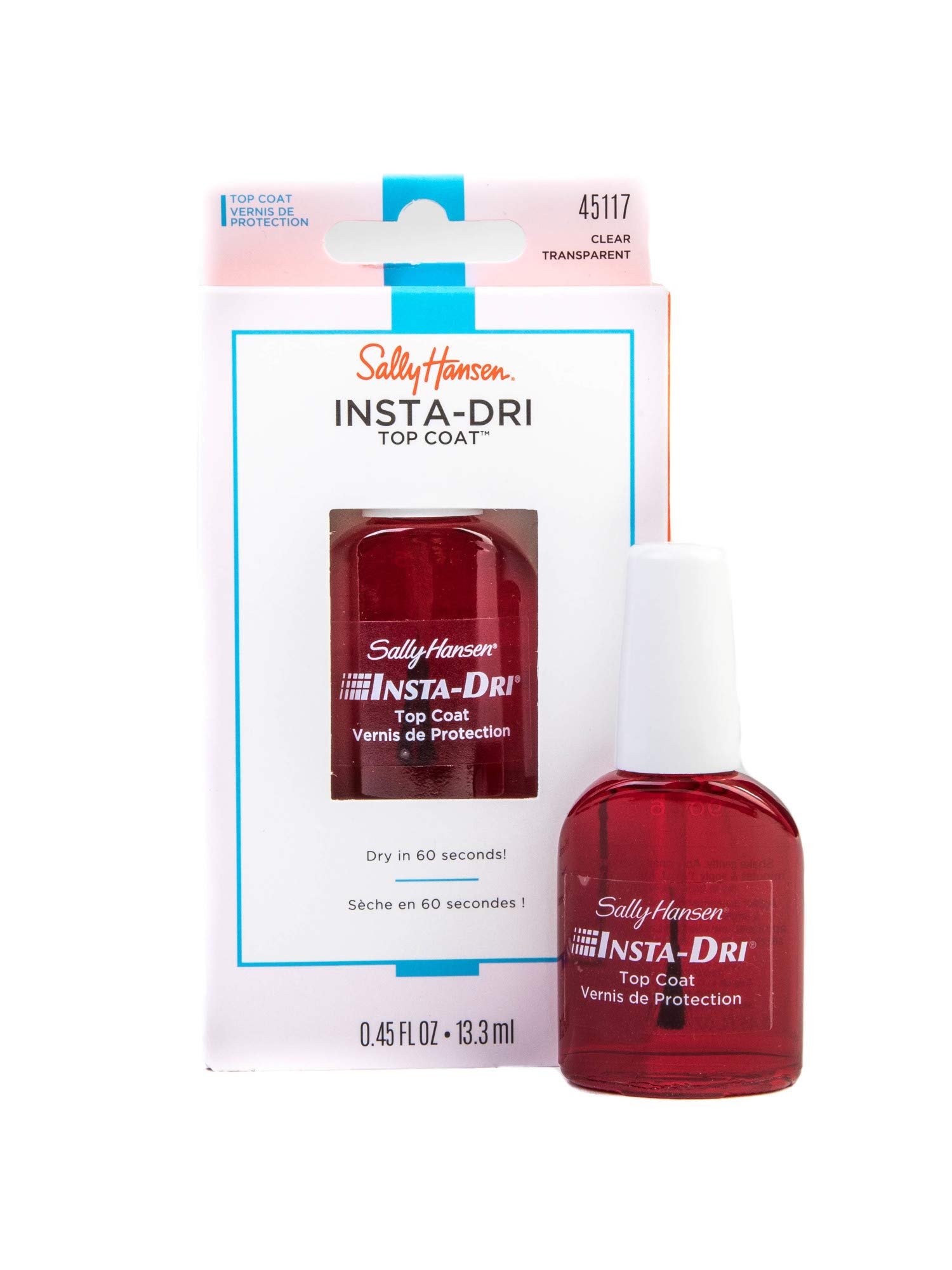 Sally Hansen Insta-dri Anti-chip Top Coat, 0.45 Fl Oz (Pack of 2)