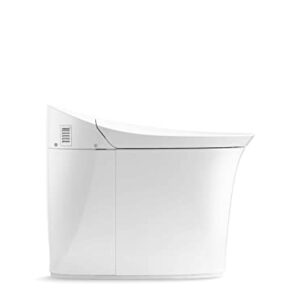 Kohler K-5401-PA-0 Veil Comfort Height Skirted One-Piece Elongated Dual-Flush Intelligent toilet, White