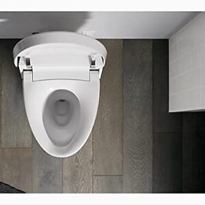 Kohler K-5401-PA-0 Veil Comfort Height Skirted One-Piece Elongated Dual-Flush Intelligent toilet, White