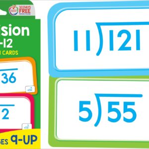 School Zone - Get Ready Flash Cards Multiplication & Division 2 Pack - Ages 8 to 9, 3rd Grade, 4th Grade, Multiplication 0-12, Division 0-12, Elementary Math, and More