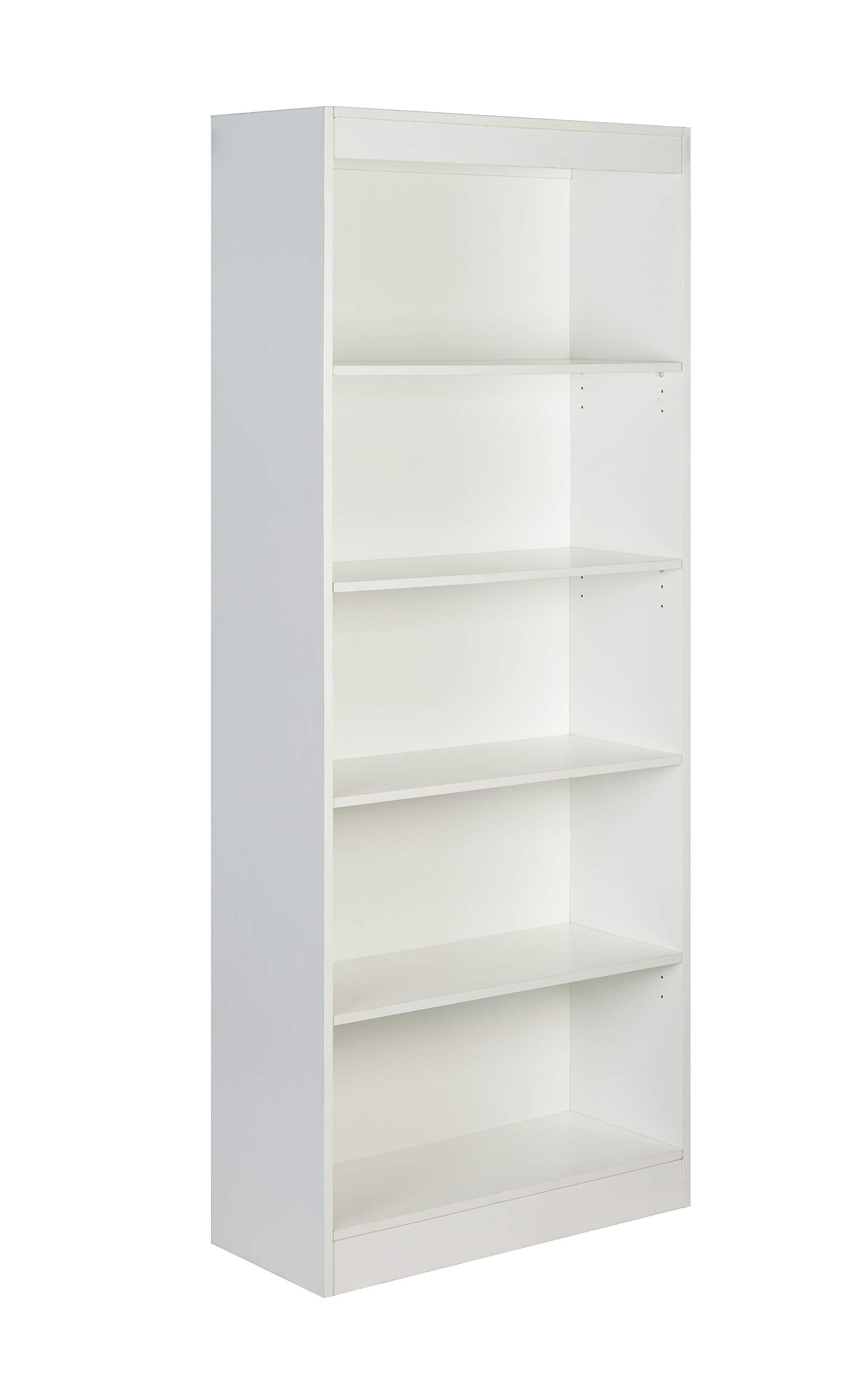 OneSpace Essentials 5-Tier Bookshelf, White