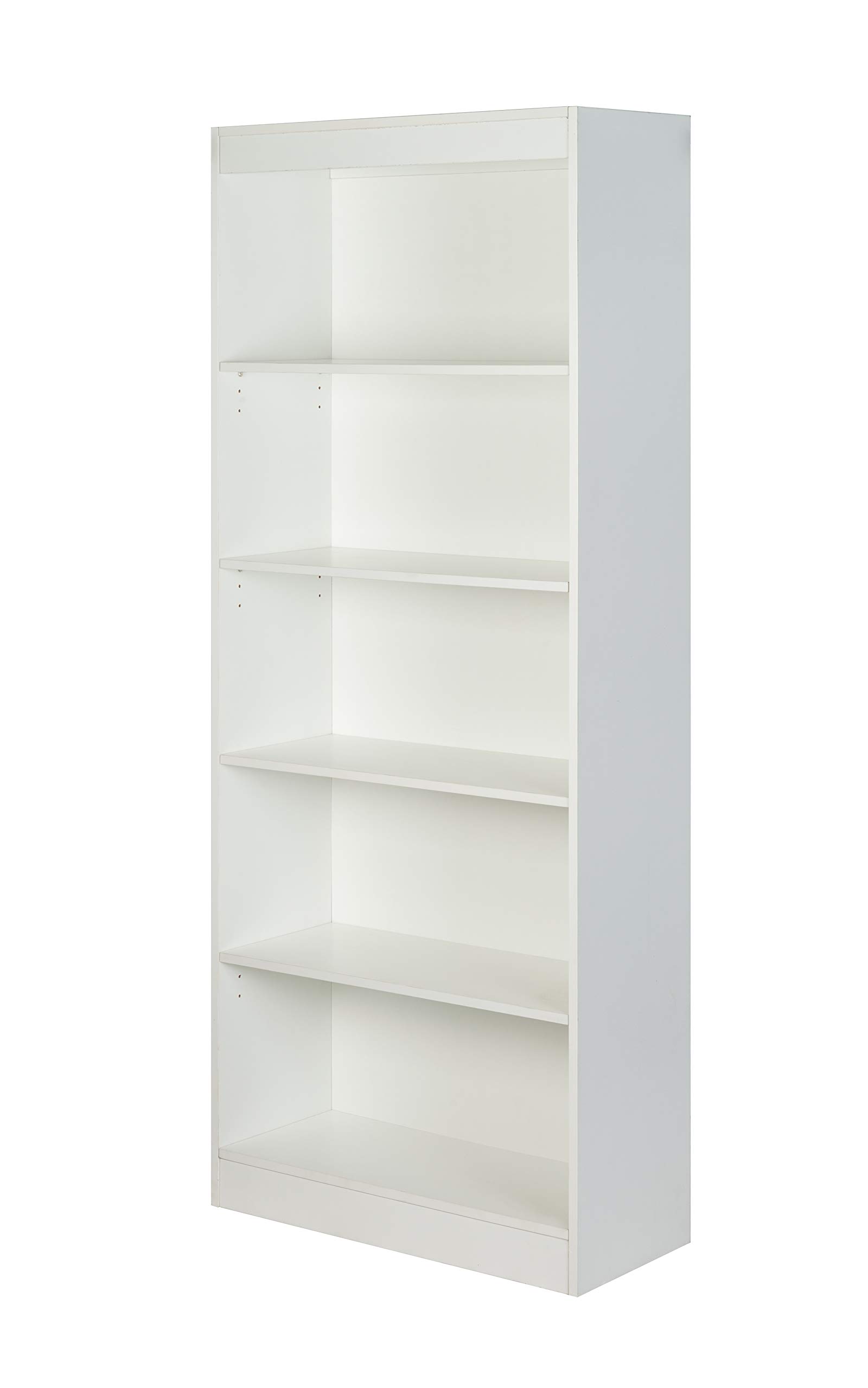 OneSpace Essentials 5-Tier Bookshelf, White