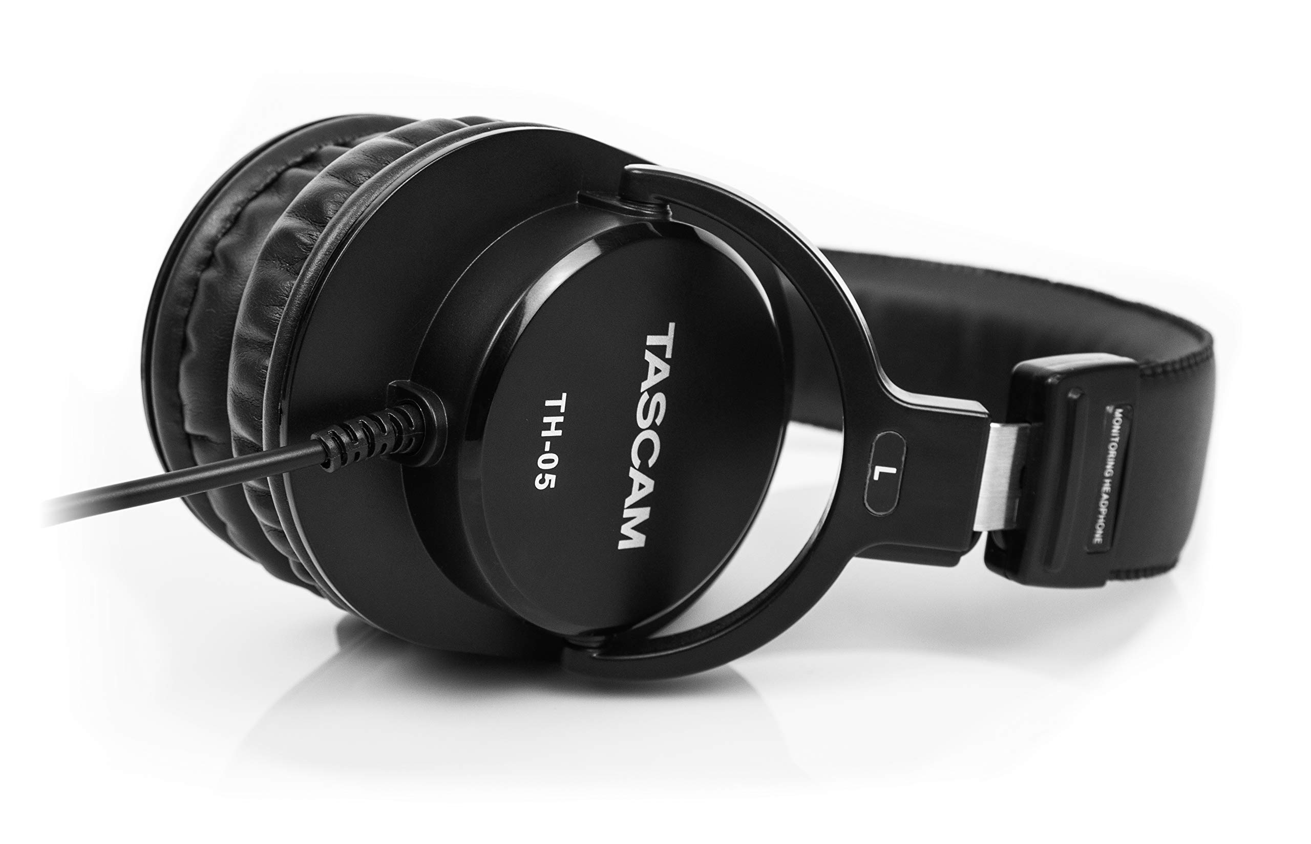 Tascam TH-05 Monitoring Headphones, Black (TH05)