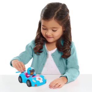 Bubble Guppies Molly's Fin-tastic Racer, 4-inch Molly Figure and matching Fin-tastic Racer, Blue, Kids Toys for Ages 3 Up by Just Play