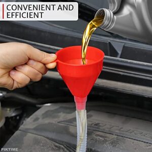 Large Funnel Wide Mouth Plastic Funnel - Oil Funnel for Oil Change Transmission Fluid Funnels for Automotive Use 3" Wide 26" Oil Change Tube- Kitchen Funnels for Filling Bottles Kitchen Accessories