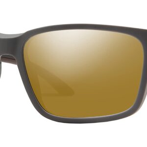 SMITH Basecamp Sunglasses – Polarized Performance Sports Active Sunglasses – for Men & Women – Matte Gravy + ChromaPop Polarized Bronze Mirror