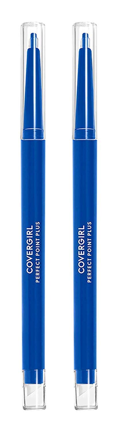 COVERGIRL Perfect Point Plus Eyeliner, Bold Cobalt, 0.008 Ounce, Pack of 2