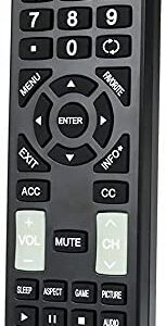 Xtrasaver Replacement Remote Control for Insignia LCD/LED TV Remote Control NS-RC4NA-18 for NS-22D420NA18 NS-32D220NA18 NS-32D311MX17 NS-32D311NA17 NS-40D420MX18 NS-40D420NA18 NS43D420NA18