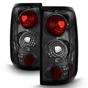 acanii - for 2004 2005 2006 2007 2008 ford f150 styleside smoke rear tail lightsbrake lamps driver & passenger side