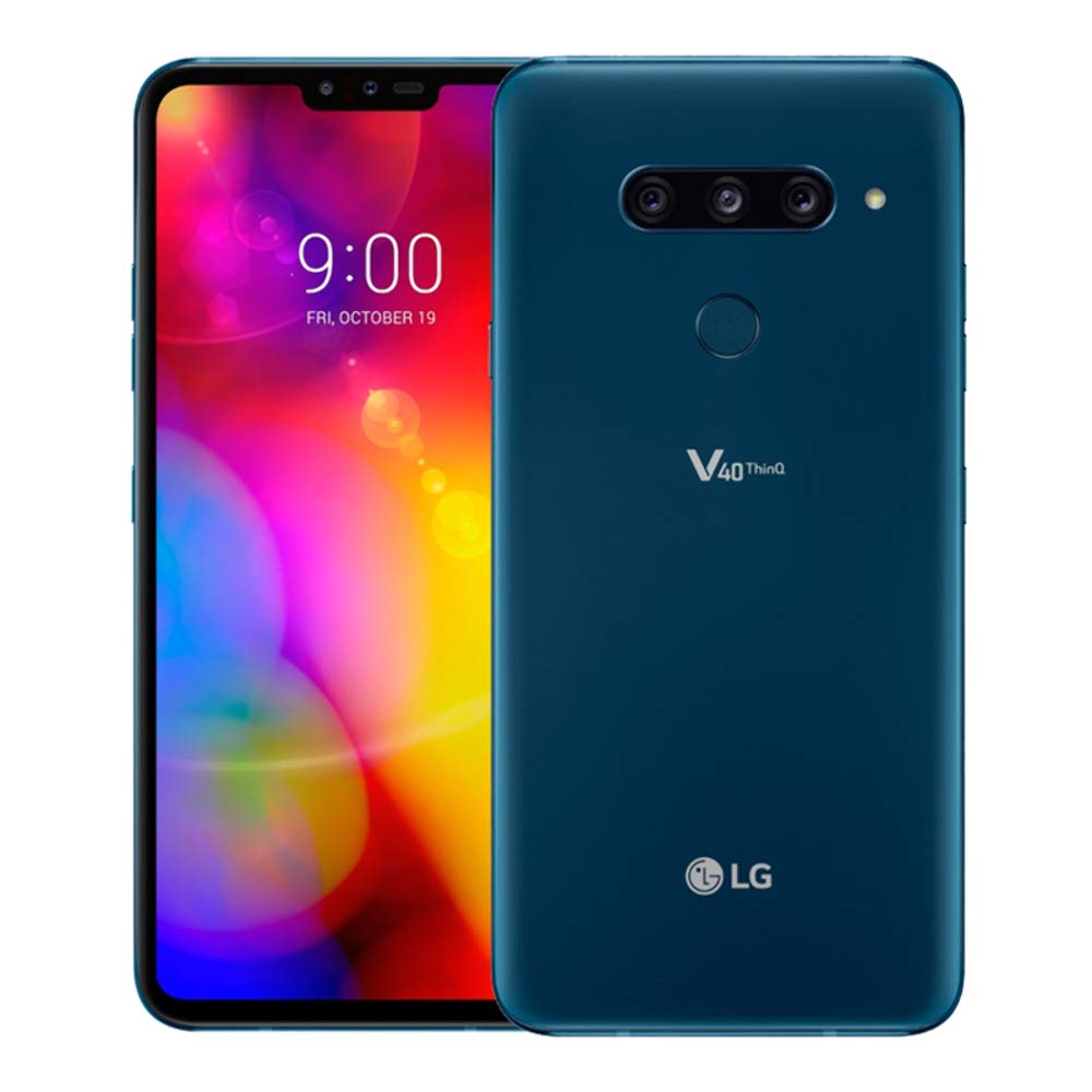 LG V40 ThinQ Dual Sim LMV405EBW 6GB/128GB International Version - No Warranty (Moroccon Blue)