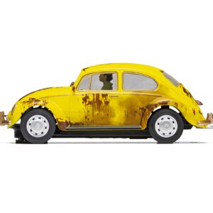 Scalextric Volkswagen Beetle Rusty Yellow 1:32 Slot Race Car C4045