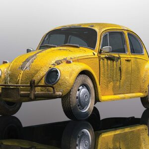 Scalextric Volkswagen Beetle Rusty Yellow 1:32 Slot Race Car C4045