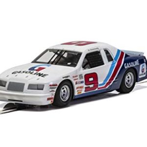 Scalextric Ford Thunderbird Stock Car 1:32 Slot Race Car C4035, White, Red & Blue