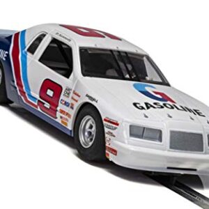 Scalextric Ford Thunderbird Stock Car 1:32 Slot Race Car C4035, White, Red & Blue