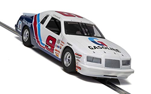 Scalextric Ford Thunderbird Stock Car 1:32 Slot Race Car C4035, White, Red & Blue