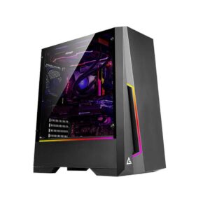 antec dark phantom dp501 atx mid tower gaming case/argb motherboard sync/tempered glass