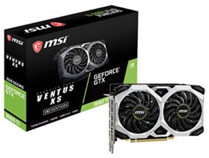 msi gaming geforce gtx 1660 ti 192-bit hdmi/dp 6gb gdrr6 hdcp support directx 12 dual fan vr ready oc graphics card (gtx 1660 ti ventus xs 6g oc)