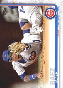 2019 topps baseball #310 javier baez chicago cubs