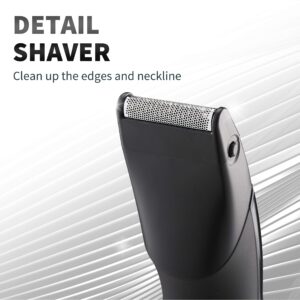 Electric Mustache and Beard Trimmer, 5 in 1 Fast Charge, Cordless Rechargeable Personal Grooming Set for Men and Women with Precision, Foil, Nose Hair Trimmer RCF-1523 (Gun Metal)