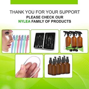 6 Pack Nylea Eyebrow Razor Trimmer [Extra Precision] Disposable Facial Hair Shaper Remover, Dermaplaning Dermaplane Shaving Tool - Facial Shave Shaver with Precision Cover for Men & Women