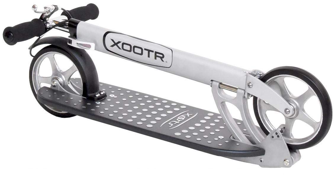 Xootr Mg Teen/Adult Kick Scooter - 800+lb Capacity - Life Long Backing - QuickClick Latch Folding Mechanism - Front & Rear Brake