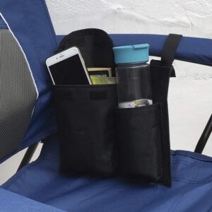 STRONGBACK Elite and Guru Upgraded Cup Holder and Pocket, Black